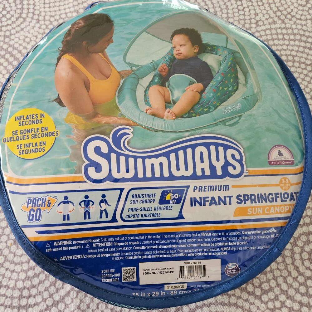 Swimways Infant Springfloat with Canopy - NEW WITH TAGS!!!!!!